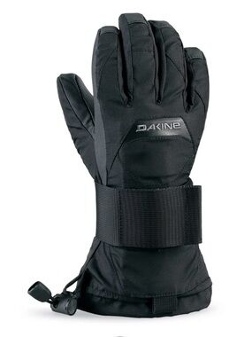 Snow Gloves Dakine Black Insulated Snow Gloves with Adjustable Wrist Strap